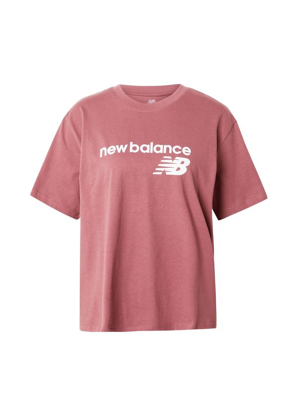 new balance new balance Majica  roza / bela