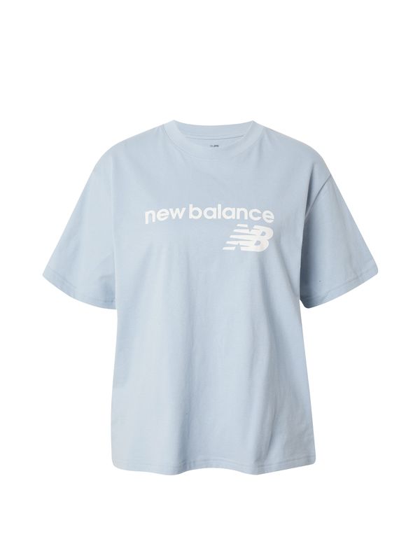 new balance new balance Majica  svetlo modra / bela