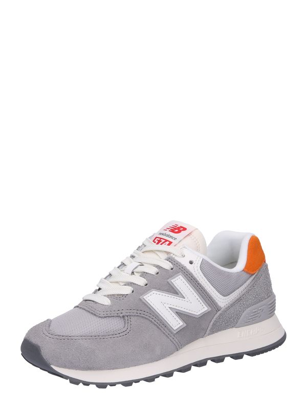 new balance new balance Nizke superge '574'  siva / mandarina / krvavo rdeča / off-bela