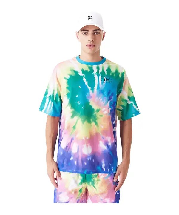 NEW ERA NEW ERA Funkcionalna majica  modra / pastelno rumena / zelena / lila