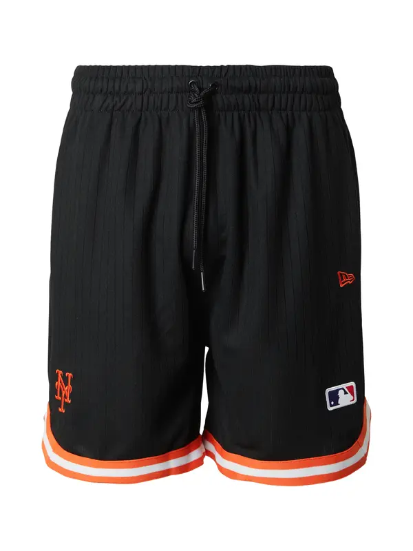 NEW ERA NEW ERA Hlače 'MLB NEYMET'  oranžna / črna / bela