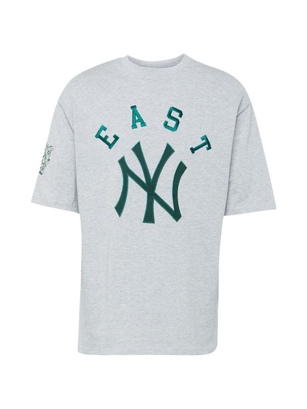 NEW ERA NEW ERA Majica 'MLB TEAM'  pegasto siva / smaragd
