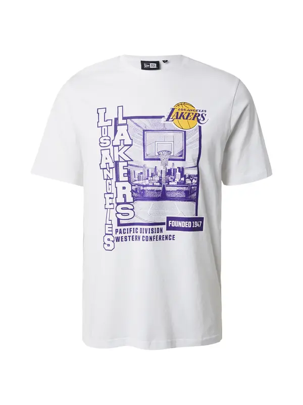 NEW ERA NEW ERA Majica 'NBA LOSLAK'  rumena / lila / bela