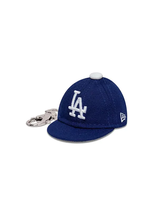 NEW ERA NEW ERA Obeski za ključe 'Mini Cap LA Dodgers'  temno modra / srebrna / bela