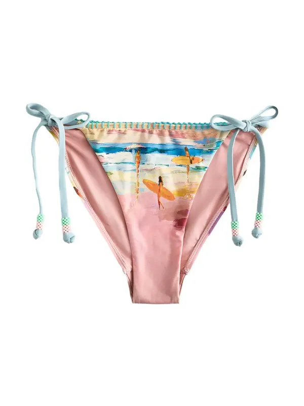 Next Next Bikini hlačke  azur / svetlo rumena / oranžna / losos