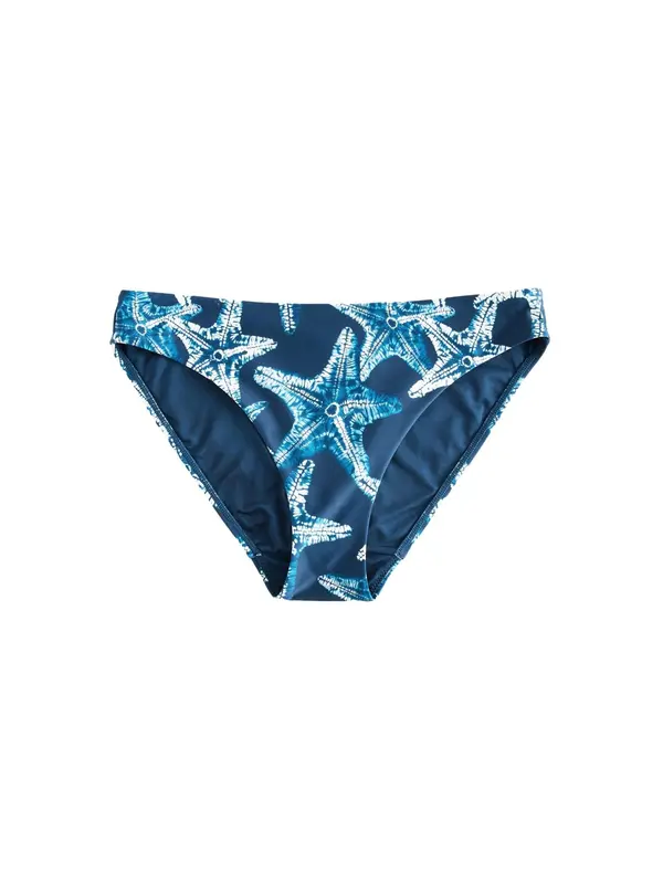 Next Next Bikini hlačke  cijansko modra / temno modra / bela