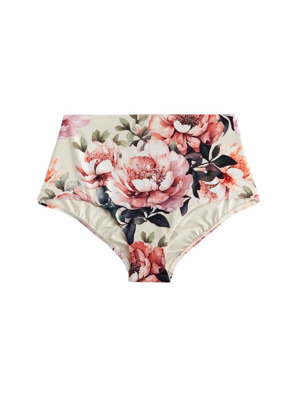 Next Next Bikini hlačke  jelka / svetlo roza / oranžno rdeča / bela