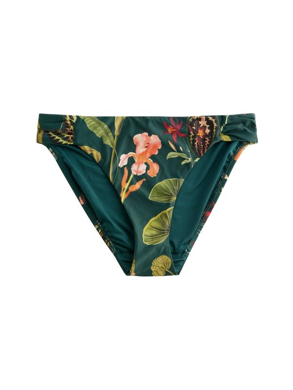 Next Next Bikini hlačke  kaki / temno zelena / svetlo oranžna / temno rdeča