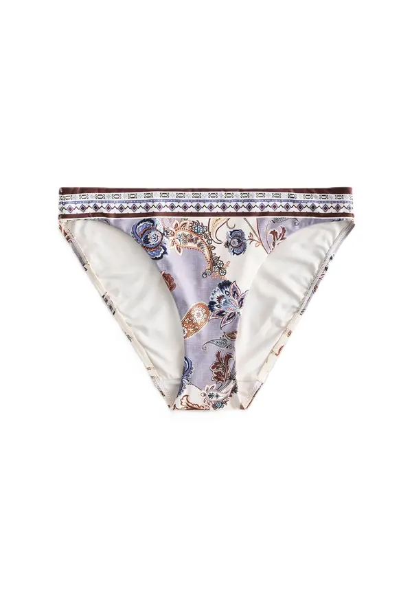Next Next Bikini hlačke  kremna / golobje modra / rjava / majnica