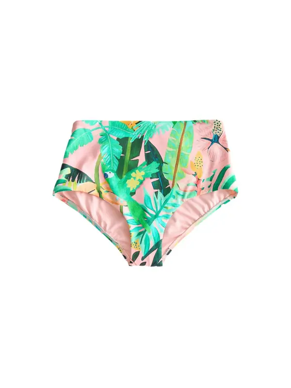 Next Next Bikini hlačke  med / smaragd / jelka / roza