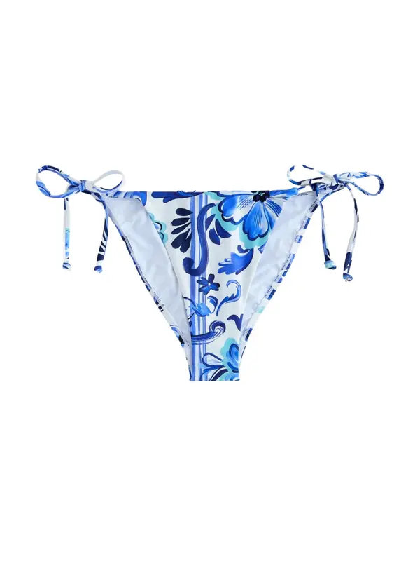 Next Next Bikini hlačke  modra / voda / naravno bela
