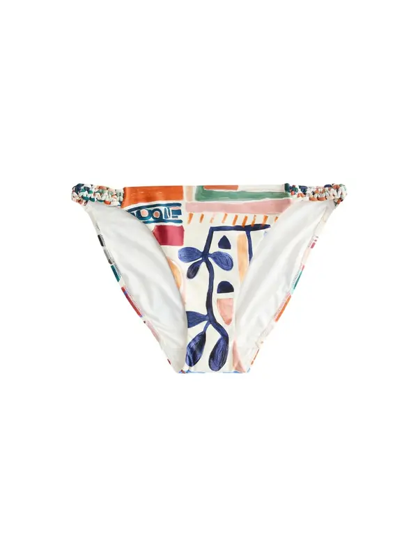 Next Next Bikini hlačke  nude / temno modra / temno oranžna / off-bela