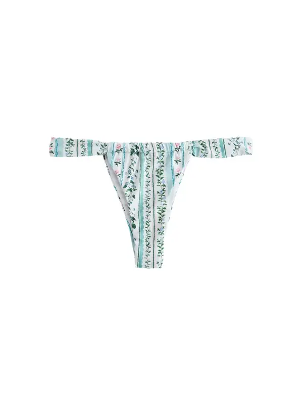 Next Next Bikini hlačke  pastelno modra / temno zelena / roza / bela