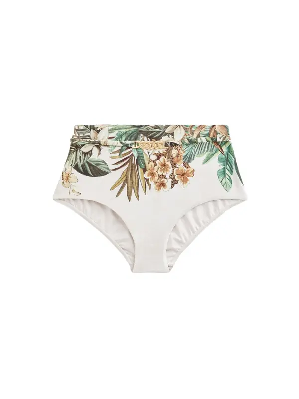 Next Next Bikini hlačke  rjava / zelena / bela