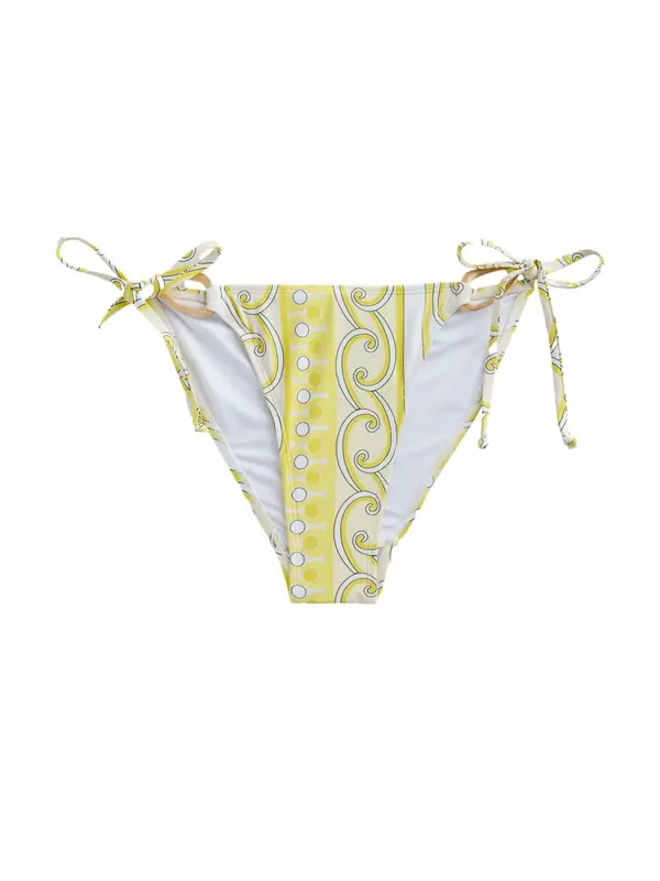 Next Next Bikini hlačke  rumena / črna / bela