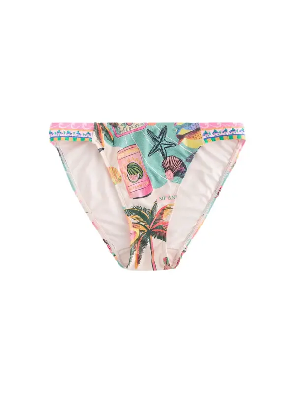 Next Next Bikini hlačke  rumena / smaragd / roza / rosé