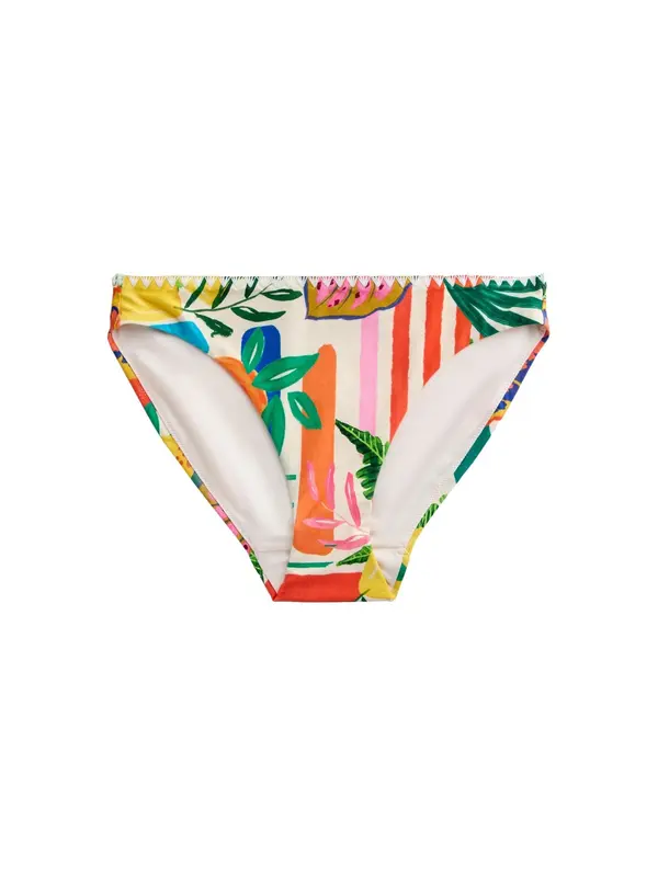 Next Next Bikini hlačke  rumena / temno zelena / oranžna / roza