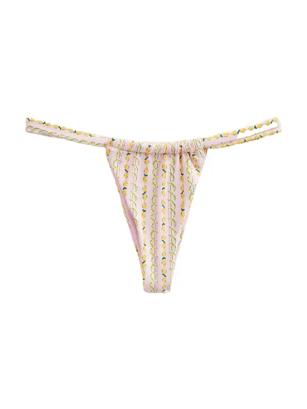 Next Next Bikini hlačke  rumena / zelena / roza