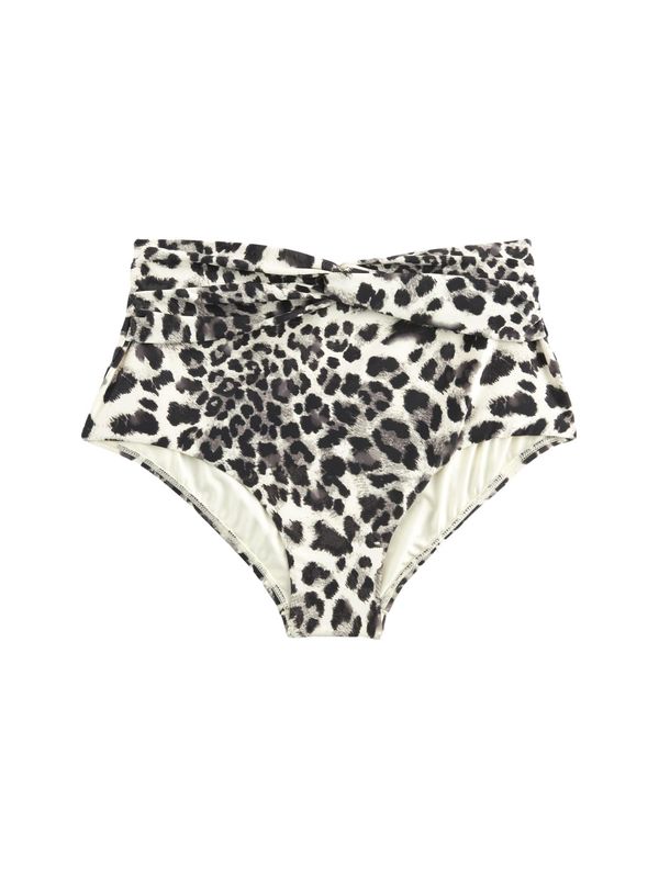 Next Next Bikini hlačke  siva / črna / off-bela