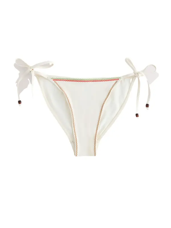 Next Next Bikini hlačke  slonovina / kivi / rdeča