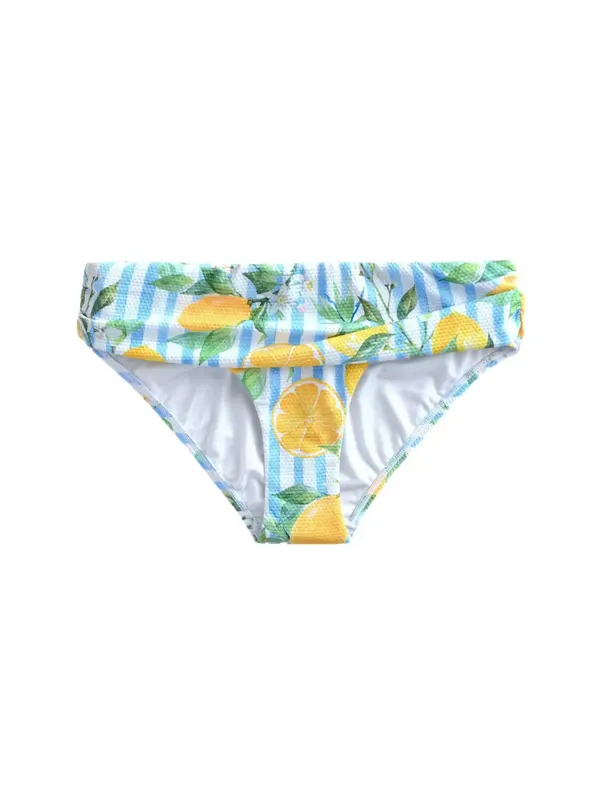 Next Next Bikini hlačke  svetlo modra / rumena / jabolko / bela