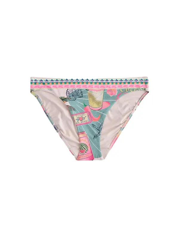 Next Next Bikini hlačke  temno modra / kari / meta / roza
