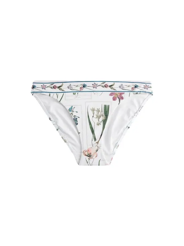 Next Next Bikini hlačke  temno zelena / majnica / roza / bela