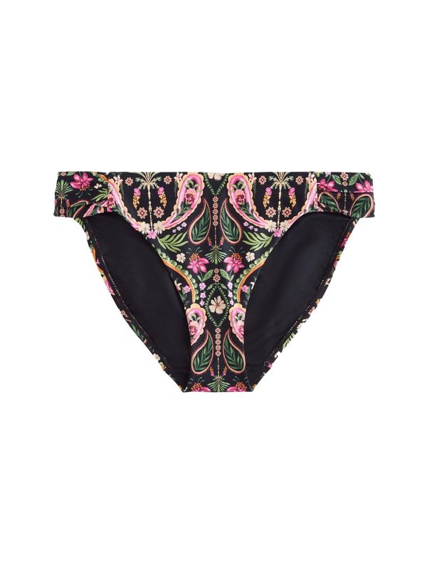 Next Next Bikini hlačke  temno zelena / roza / črna