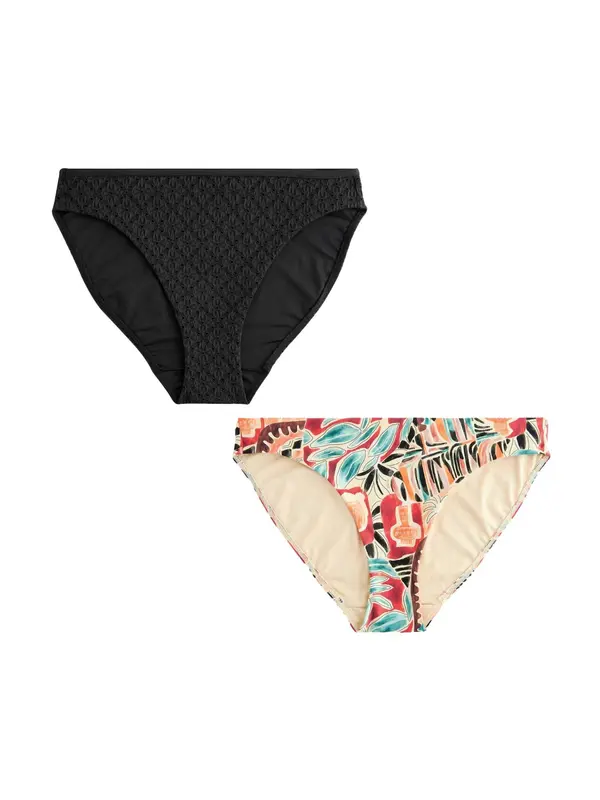 Next Next Bikini hlačke  voda / korala / rdeča / črna
