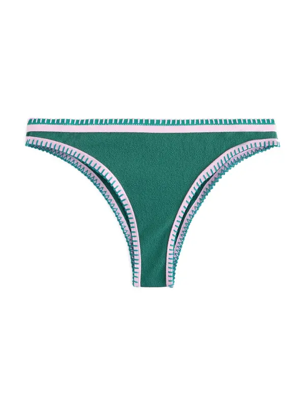 Next Next Bikini hlačke  zelena / roza