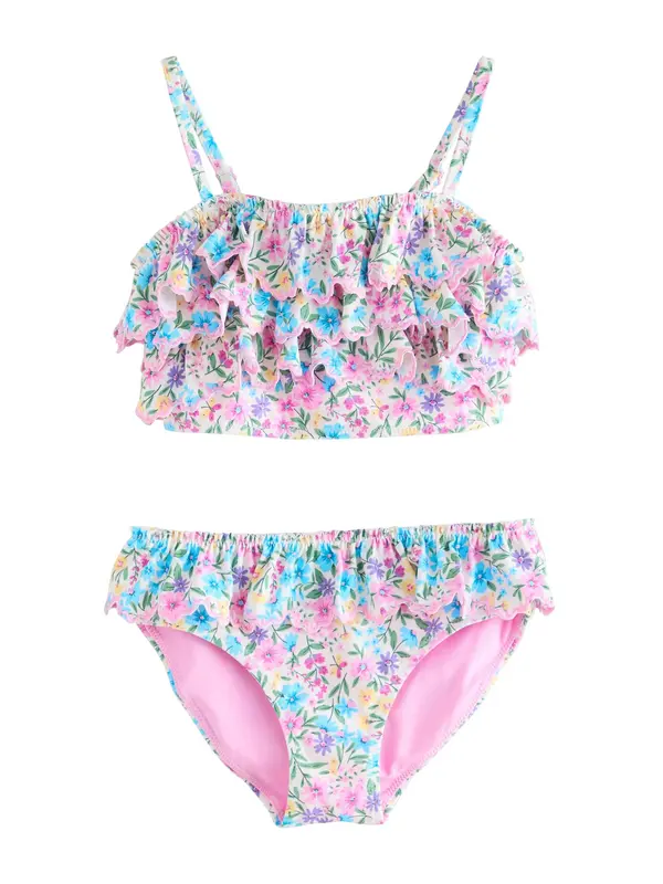 Next Next Bikini  kremna / svetlo modra / smaragd / svetlo roza