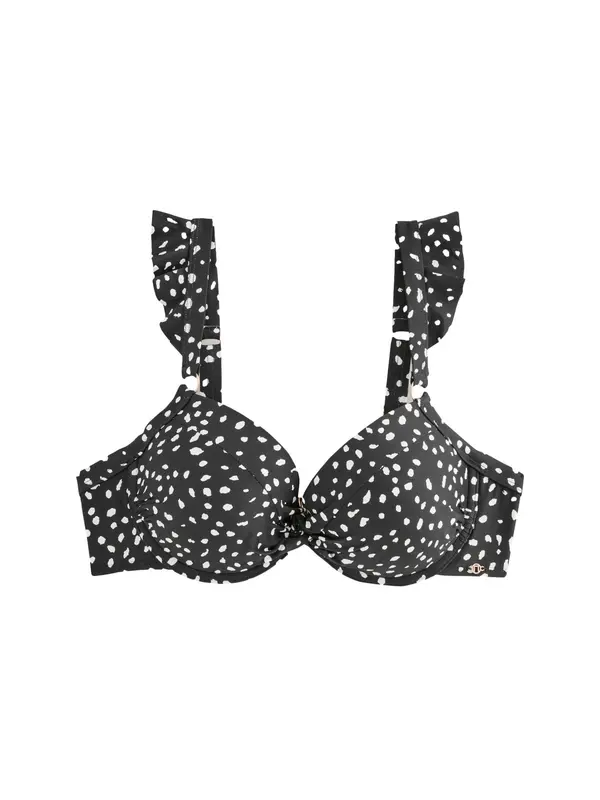 Next Next Bikini zgornji del  črna / bela