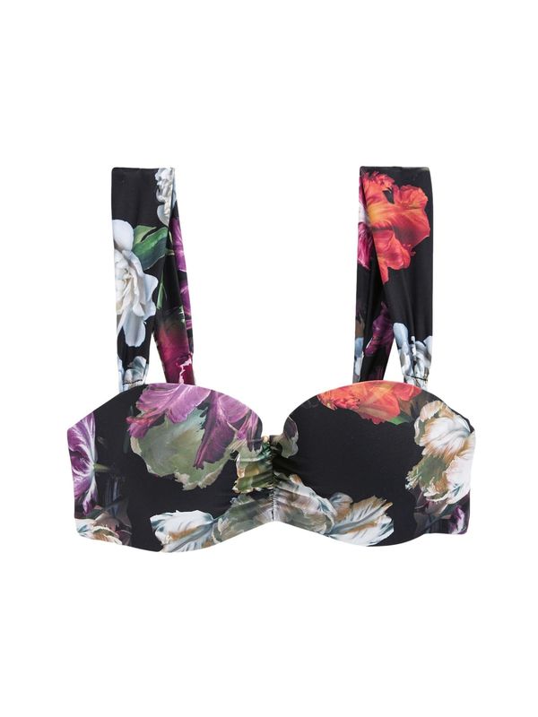 Next Next Bikini zgornji del  kaki / lila / bordo / črna