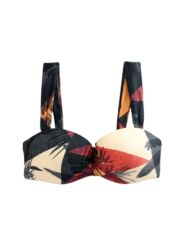 Next Next Bikini zgornji del  kremna / antracit / grafit / rjasto rdeča
