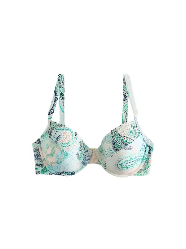Next Next Bikini zgornji del  marine / zelena / puder / off-bela