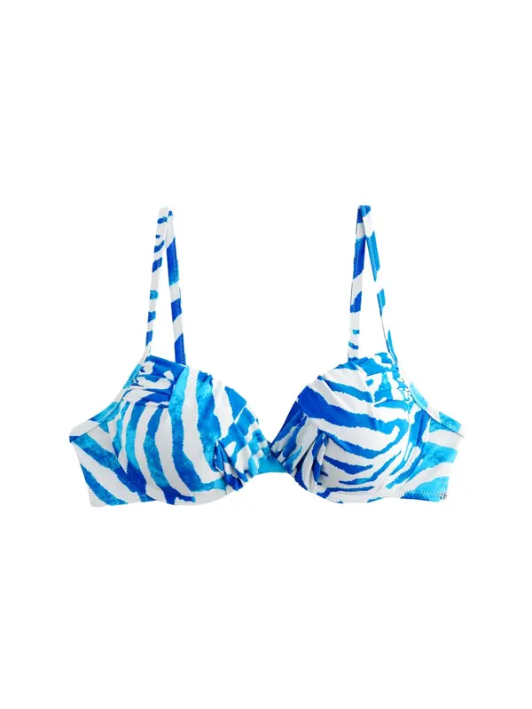 Next Next Bikini zgornji del  modra / bela