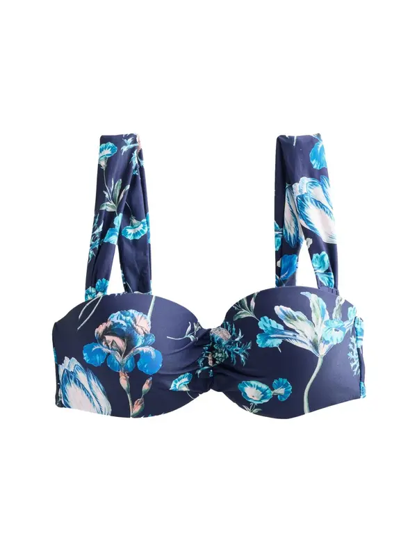 Next Next Bikini zgornji del  mornarska / azur / puder / bela