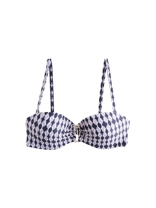 Next Next Bikini zgornji del  mornarska / majnica / bela