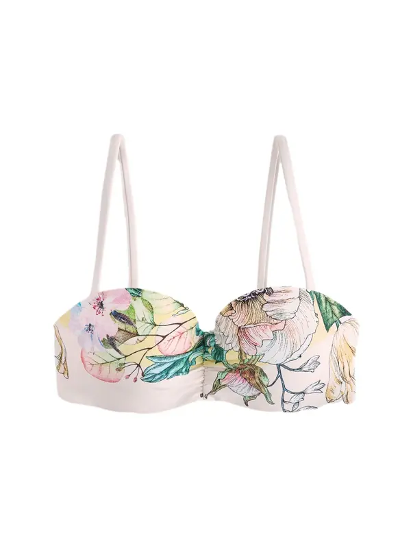 Next Next Bikini zgornji del  rumena / pastelno rumena / zelena / roza