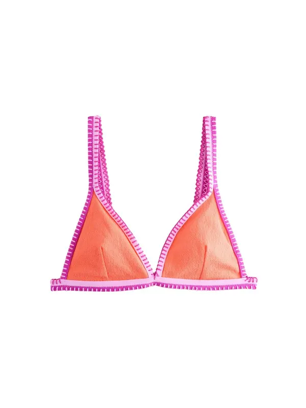 Next Next Bikini zgornji del  temno oranžna / roza / svetlo roza