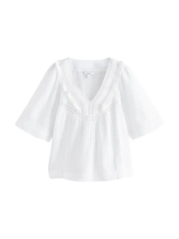 Next Next Bluza  bela