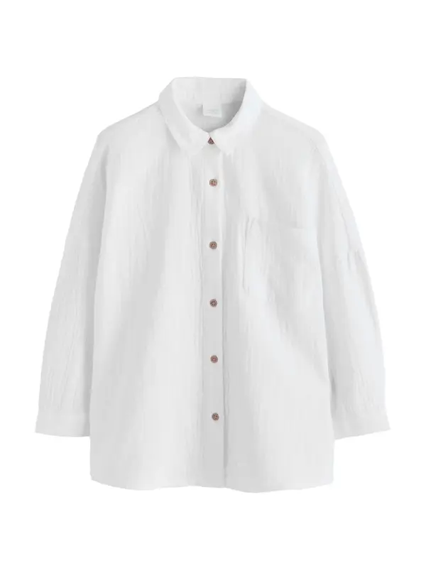 Next Next Bluza  bela