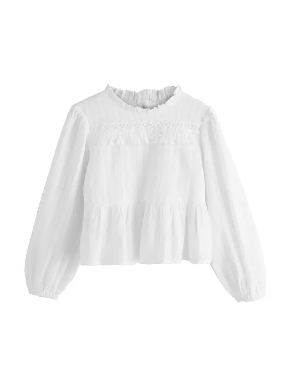 Next Next Bluza  bela