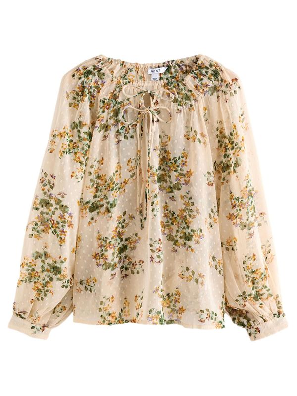 Next Next Bluza  bež / oliva / meta / oranžna