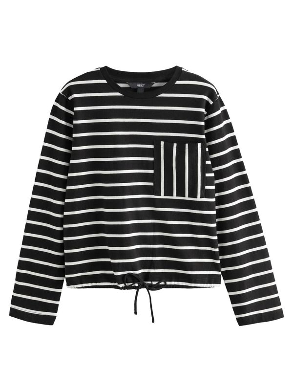 Next Next Bluza  črna / bela