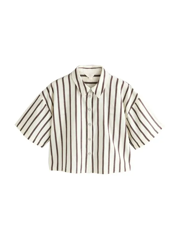 Next Next Bluza  ecru / čokolada