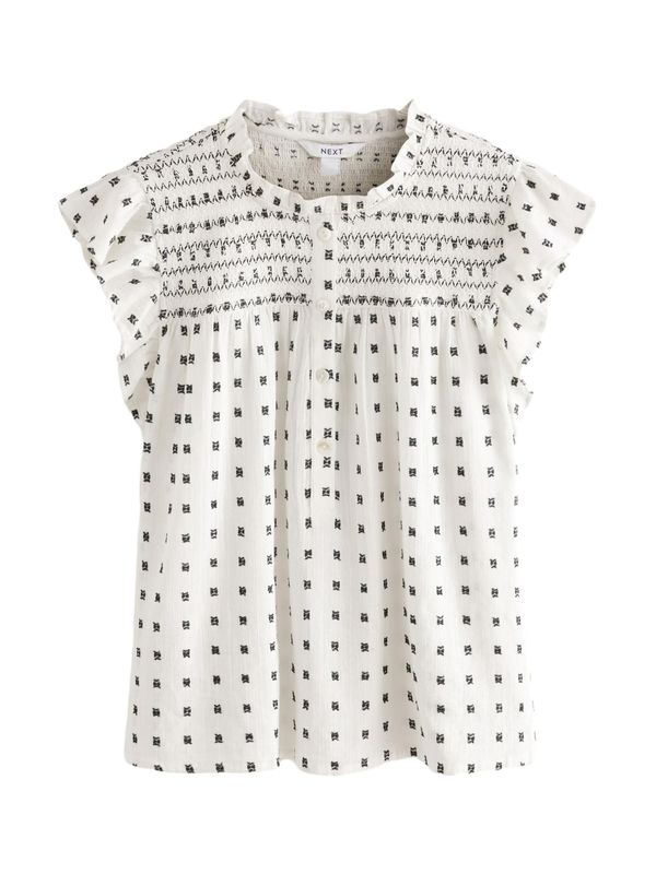 Next Next Bluza  ecru / črna