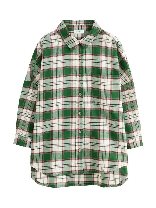 Next Next Bluza  ecru / zelena / vinsko rdeča / črna