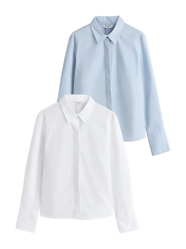 Next Next Bluza 'Essential'  svetlo modra / bela