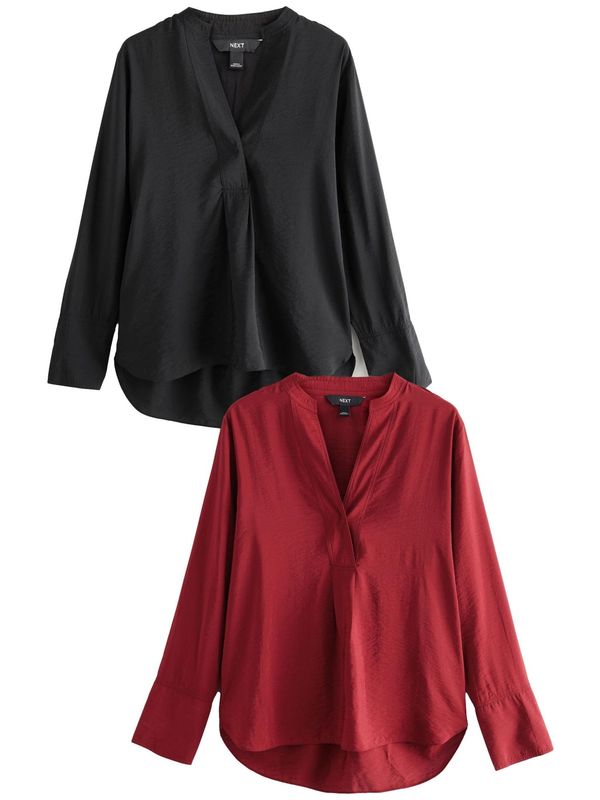 Next Next Bluza  karminsko rdeča / črna